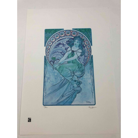 Litografia Alphonse Mucha offset 50x70 cm