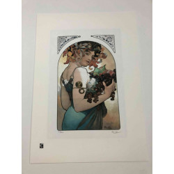 Litografia Alphonse Mucha offset 50x70 cm