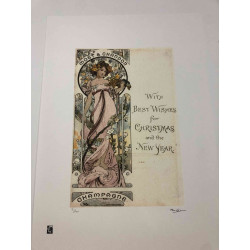 Set de litografia Alphonse Mucha 50x70 cm