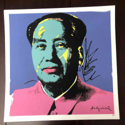 Litografía de Andy Warhol off set 50x50 cm certificada