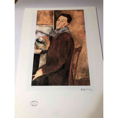 Amedeo Modigliani off set litografie 50x70 cm Arhive Paris