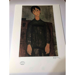 Amedeo Modigliani Lithographie Offset 50x70 cm Archives Paris