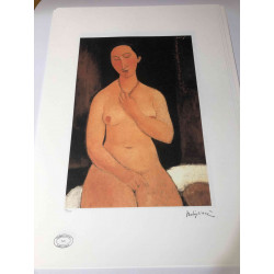 Amedeo Modigliani lithograph off set 50x70 cm Archives Paris