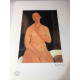 Amedeo Modigliani lithograph off set 50x70 cm Archives Paris