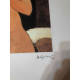 Amedeo Modigliani lithograph off set 50x70 cm Archives Paris