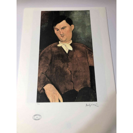 Amedeo Modigliani lithograph off set 50x70 cm Archives Paris