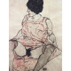 Egon Schiele Litografie ofsetová edice 200 cm 50x70