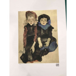 Egon Schiele Lithographie édition hors set 200 cm 50x70