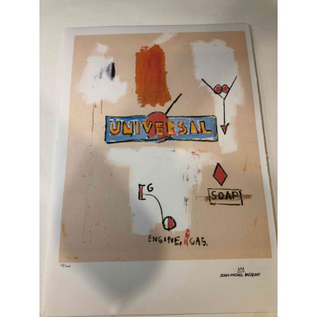 Basquiat Off set lithograph cm 50x70 certified