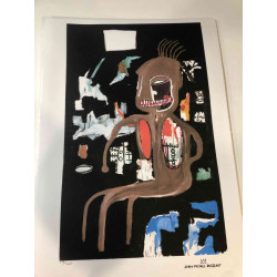 Basquiat Litografia off set cm 50x70 certificata