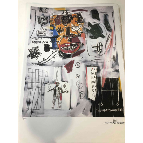 Basquiat Lithographie Offset 50x70 cm zertifiziert