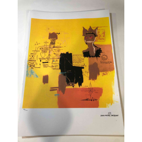 Basquiat Litografia off set 50x70 cm certificat