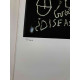 Basquiat Off set lithograph cm 50x70 certified