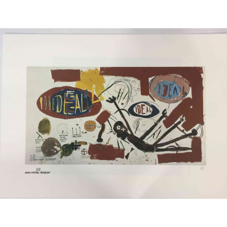 Basquiat Off set lithograph cm 50x70 certified Rupert edition