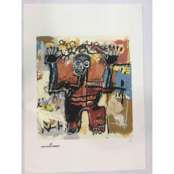 Basquiat Lithographie hors set 50x70 cm certifiée édition Rupert