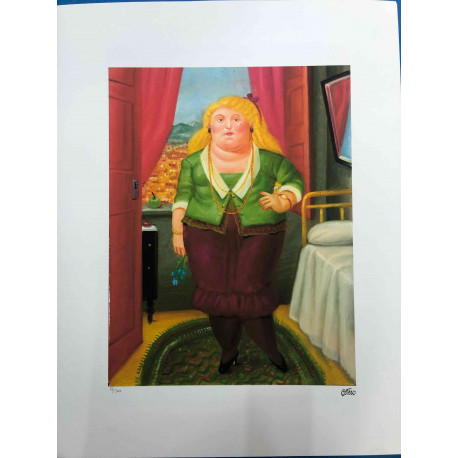 Fernando Botero Off set lithograph cm 50x65 certified