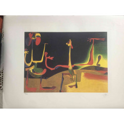 Conjunt de litografia de Joan Miró 56x76 cm certificat