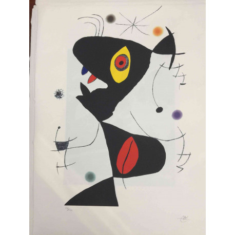 Litografia Joan Miro off set 56x76 cm certificada