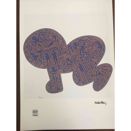 Keith Haring Litografia off set 50x70 cm certificat