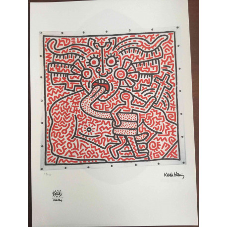 Set de litografía Keith Haring 50x70 cm certificado