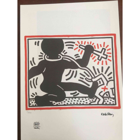 Litografická sada Keith Haring s certifikací 50x70 cm