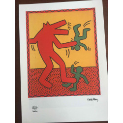 Litografická sada Keith Haring s certifikací 50x70 cm