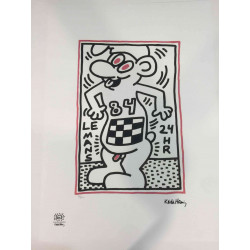 Keith Haring Litografia off set 50x70 cm certificat