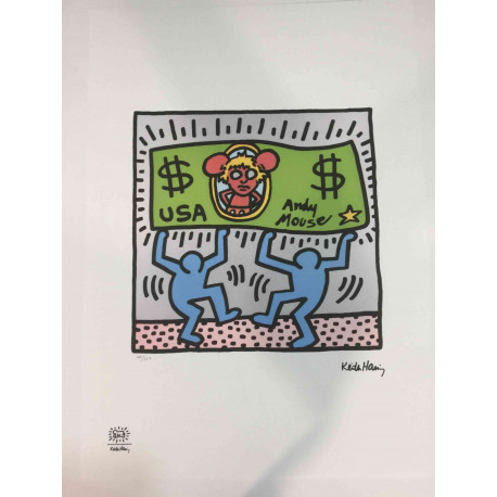 Litografická sada Keith Haring s certifikací 50x70 cm