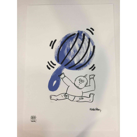 Keith Haring Lithograph off set 50x70 cm certified