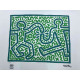 Keith Haring 50x70 cm-ko litografia-sorta ziurtatua