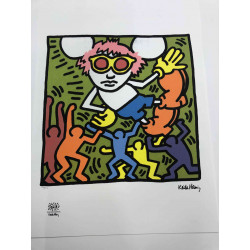 Litografia Keith Haring off set 50x70 cm certificada