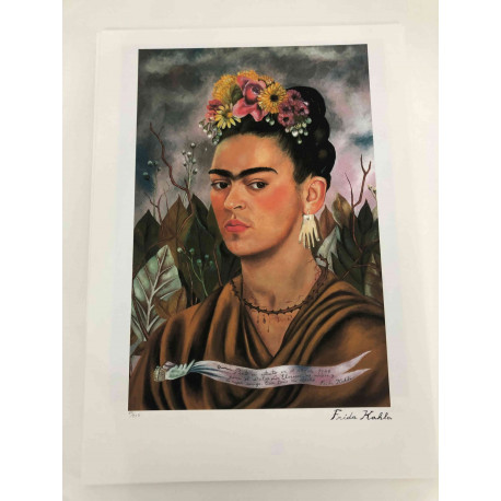 Frida Khalo Off set lithograph cm 50x70 certified