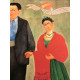 Frida Khalo Off set lithograph cm 50x70 certified