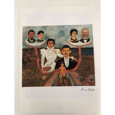 Frida Khalo Off set lithograph cm 50x70 certified