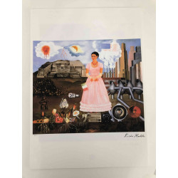 Frida Khalo Off set lithograph cm 50x70 certified