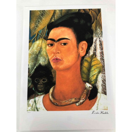 Frida Khalo Off set lithograph cm 50x70 certified