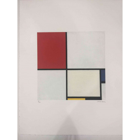 Pieter Cornelis Mondriaan Lithograph off set 50x65 cm certified