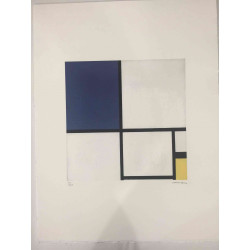 Pieter Cornelis Mondriaan Lithograph off set 50x65 cm certified