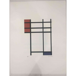 Pieter Cornelis Mondriaan Lithograph off set 50x65 cm certified