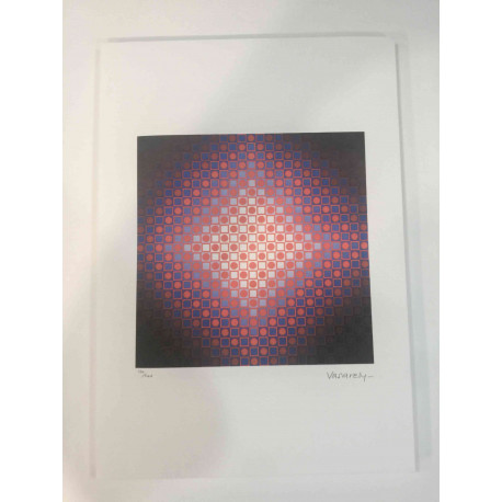 Victor Vasarely Lithograph off set 35x50 cm certified