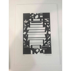 Victor Vasarely Lithographie Offset 35x50 cm zertifiziert