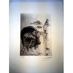 Salvador Dali Off set lithograph cm 50x65 certified