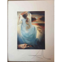 Salvador Dali Lithografie off set 50x65 cm gecertificeerd