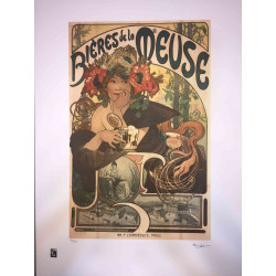 Alphonse Mucha lithographie hors set 50x70 cm