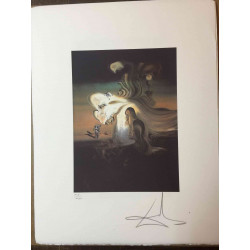 Salvador Dali Lithographie hors set 50x65 cm certifiée