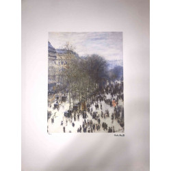 Litografía de Claude Monet fuera del juego 50x70 cm