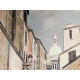 Maurice Utrillo 50x70 cm-ko offset litografia ziurtagiria