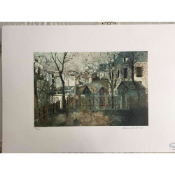 Maurice Utrillo Litografia off set 50x70 cm certificat