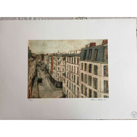 Maurice Utrillo Lithografie off set 50x70 cm gecertificeerd