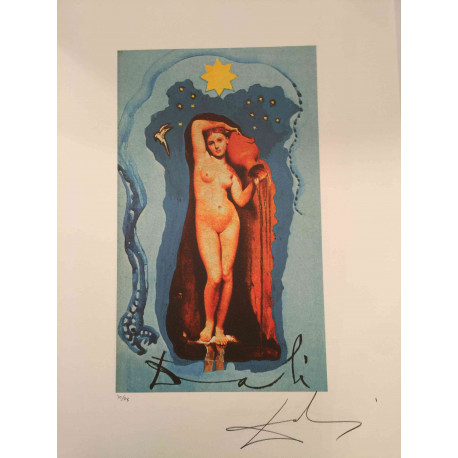 Salvador Dalí Serie Tarot Litografía off set 50x70 cm certificado